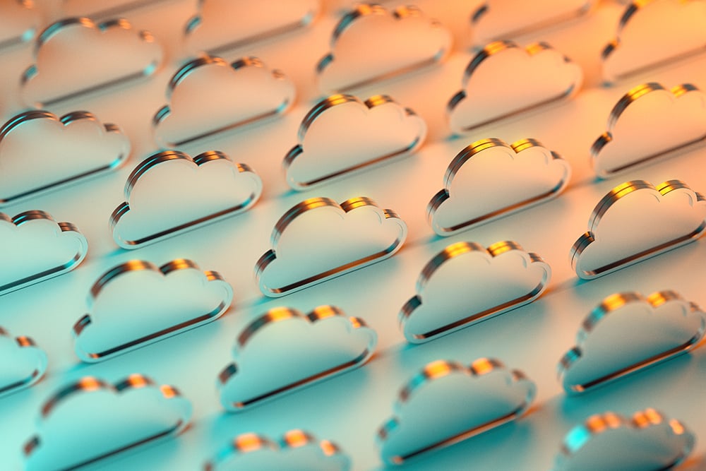 An abstract image of clouds that represents cloud computing